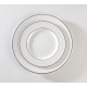 assiettes porcelaine filet or